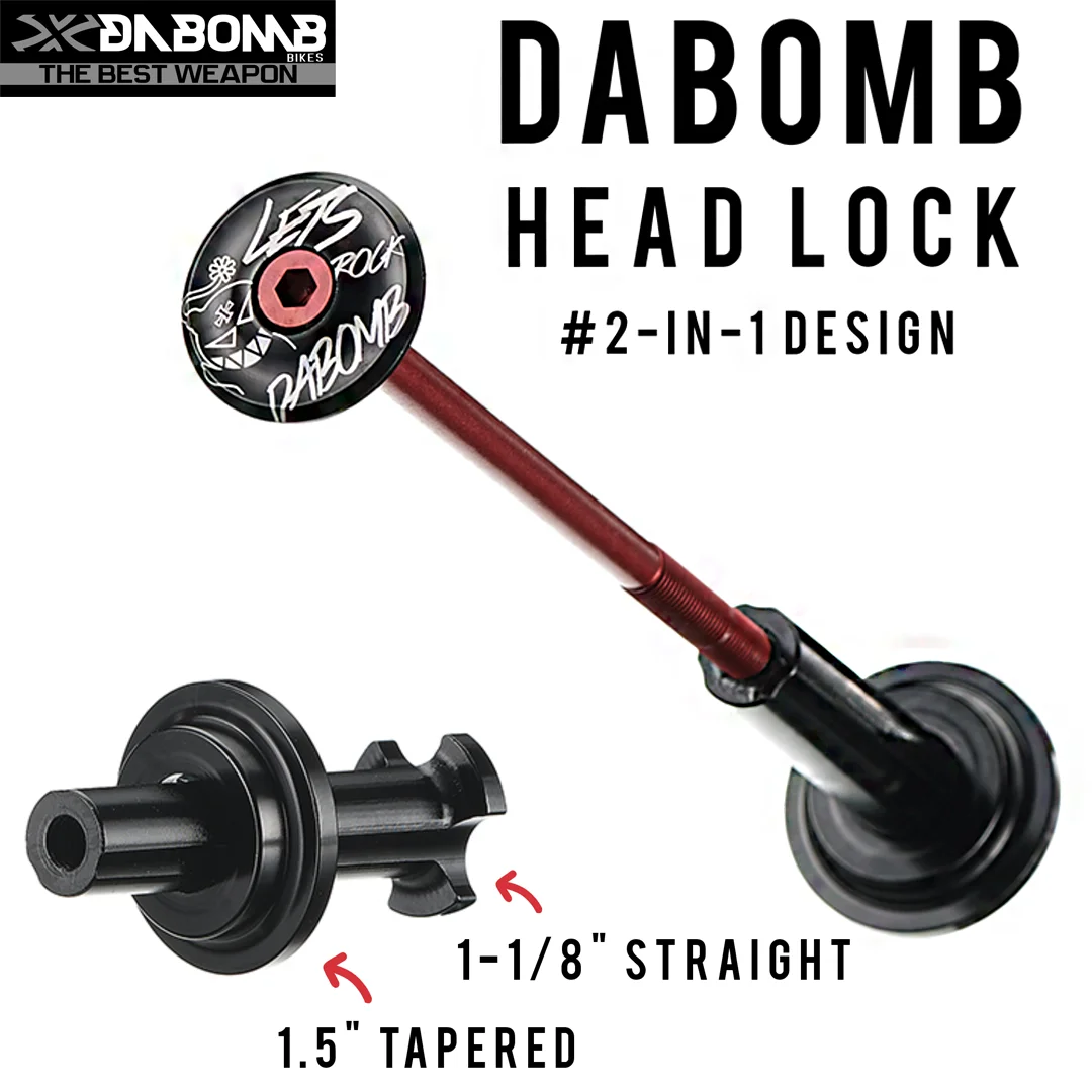 DABOMB MTB CNC Cr-Mo Steel Mountain Bike Fork Headlock Headset