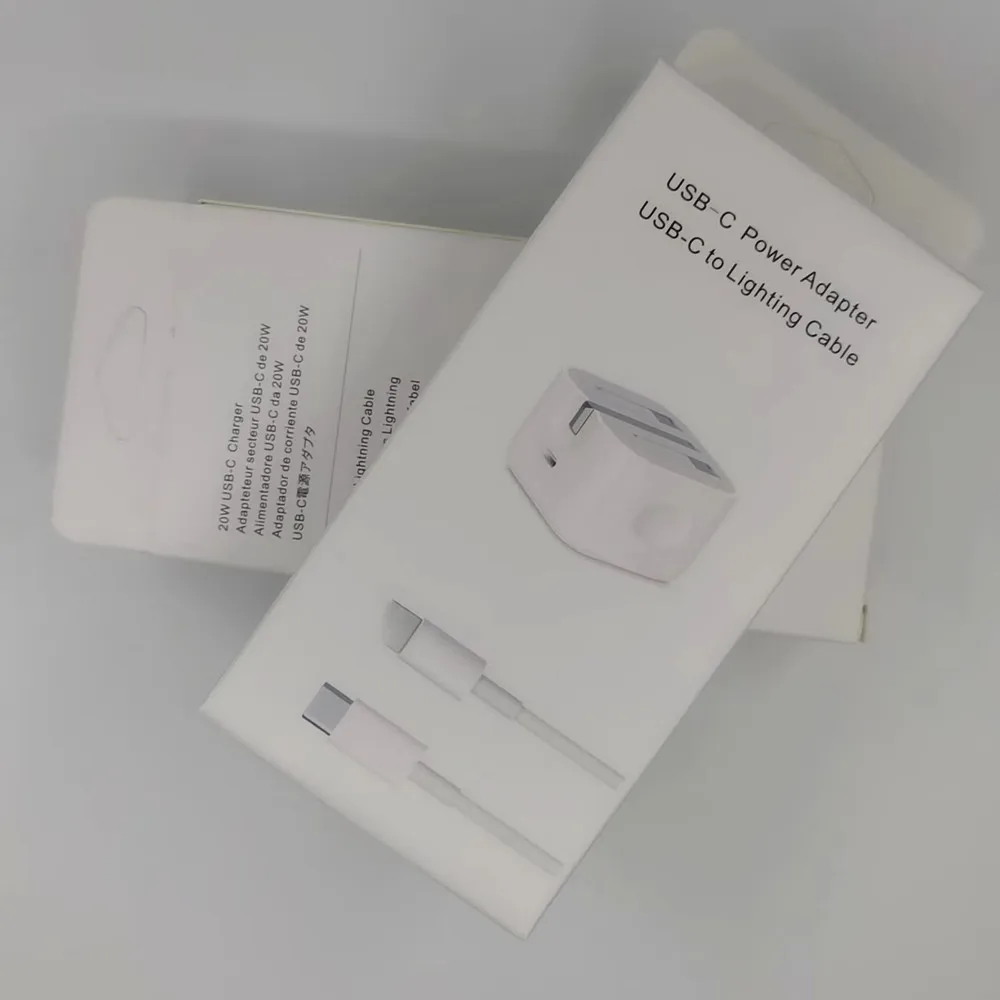 Fast Charger Adapter UK Plug 18w 20w Type C Fast Charger Block With 3ft Pd Cable For Iphone 12 13 14 Pro