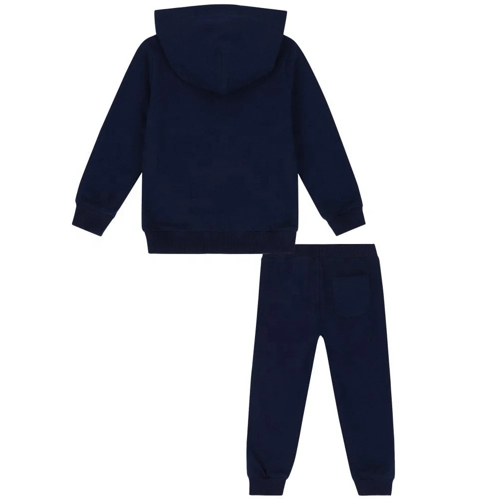 Organic bamboo children hoodie set wholesale Kids jogger sets customize toddler clothes sets eco friendly boy kids tracksuits