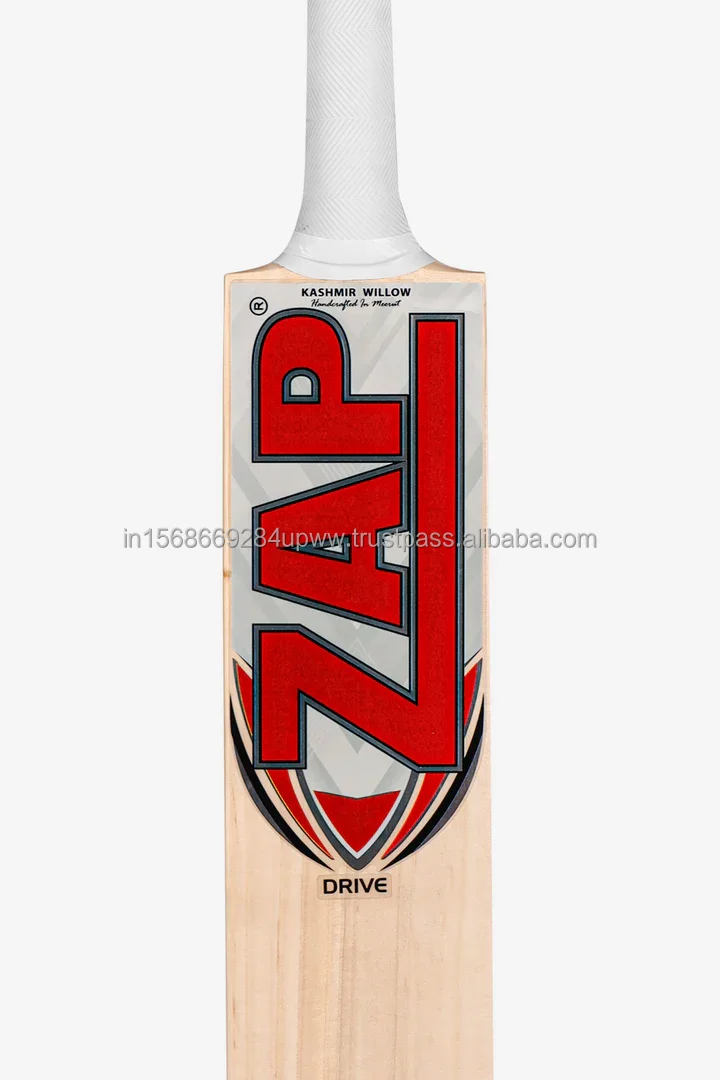 Finest Grade Handmade ZAP Drive Kashmir Willow Bat Cricket Ready Bulk Willow Cricket Bats Available for Bulk Export