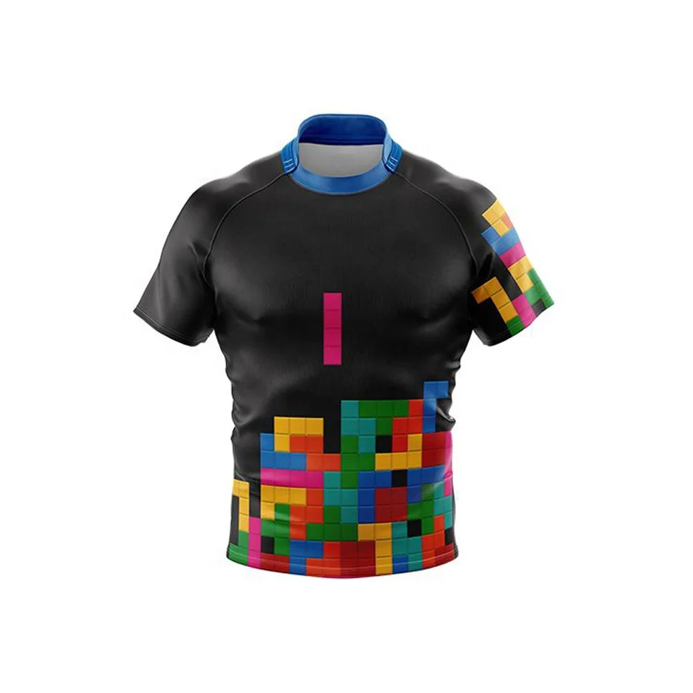 Wholesale sublimation printed long sleeve shirt rugby women and rugby shorts custom rugby uniform with logo