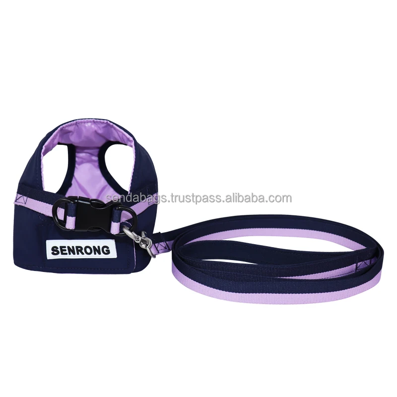 OEM Outdoor Hiking Stylish Comfortable Shock Absorption Mesh Padded Control Handle Safety Reflective Strap Pet Dog Harness
