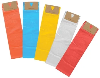 Wholesale High Quality Cardboard Header Plastic Newspaper Bags Water-proof Wicket Newspaper Bags