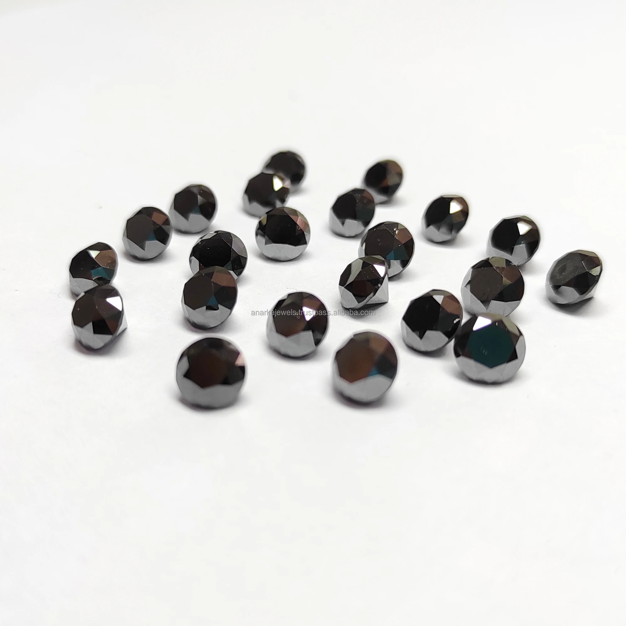 Natural Loose Non Certified Solitaire Real Black Diamond For Jewelry