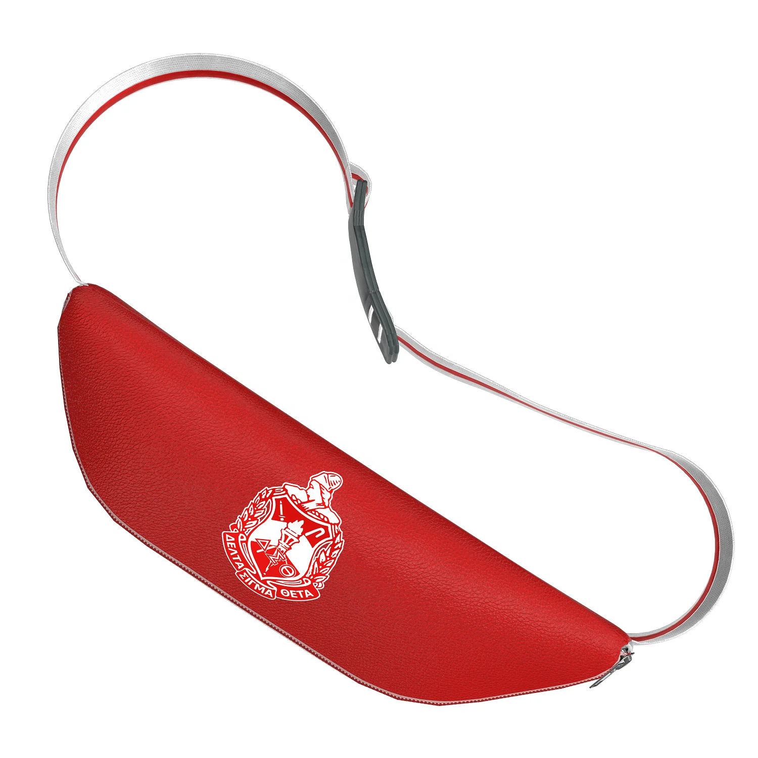 Custom Wholesale Delta | Sigma | Theta Sorority Inc Embroidered Leather Fanny Pack Travel Bag