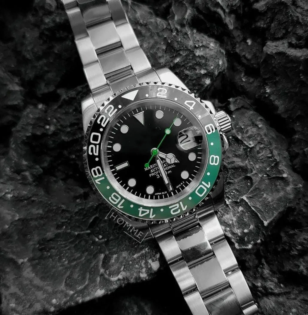 seik X role style high quality 316 steel sapphire nh35 / nh36 movement MOD (dial and bezel can be changed) watch