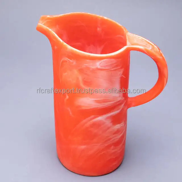 Wholesale Classic Style Eco-friendly multi Resin Handcrafted Jug Modern Pattern Christmas Tankard for Christmas gifts