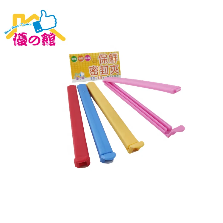 Custom plastic chef kitchen bag chip seal clip