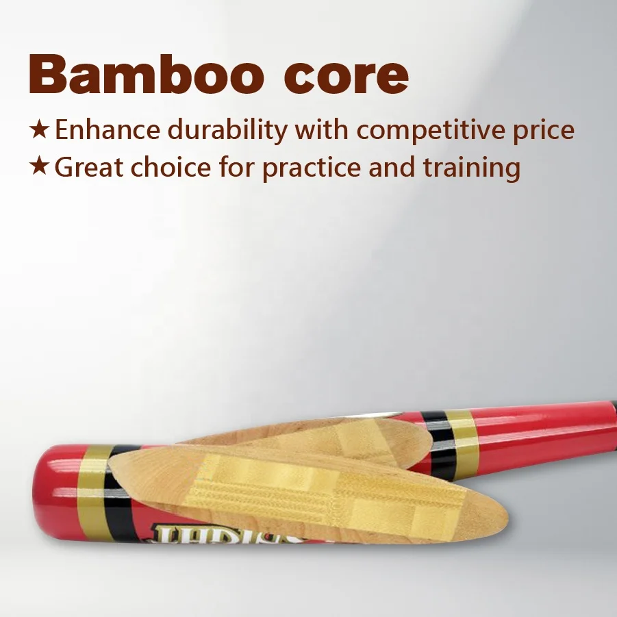 New Wooden bamboo baseball bat