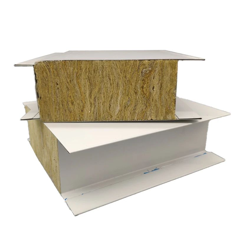 High Quality ISO Certified Rock Wool Insulated Roof And Wall Sandwich Panel Clean room Rock Wool Panel
