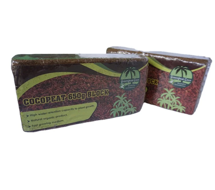 650g cocopeat briquettes exceptional and high quality farming products eco-friendly and bio-degradable worldwide best exporter
