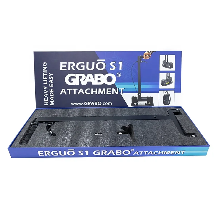 GRABO Erguo remote control aluminum extended support arm for electric vacuum suction cups tile glass slab lifting auxiliary tool