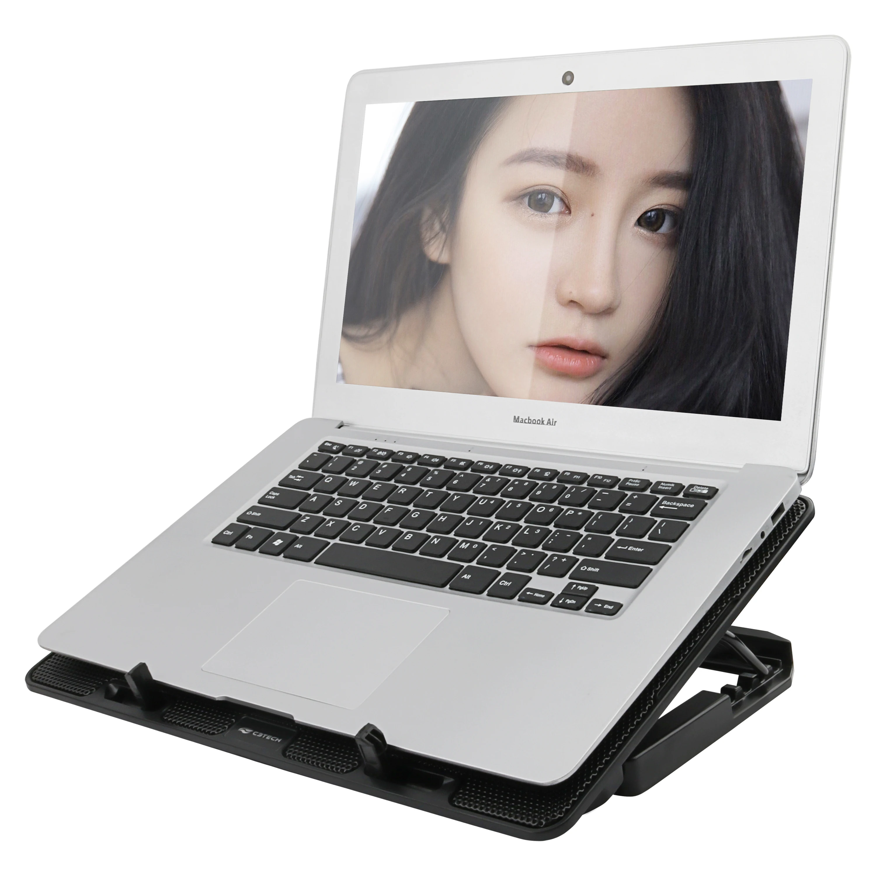 Great Roc factory design 17inch laptop  stand aluminium air cooled 4 level adjustable laptop cooling stand