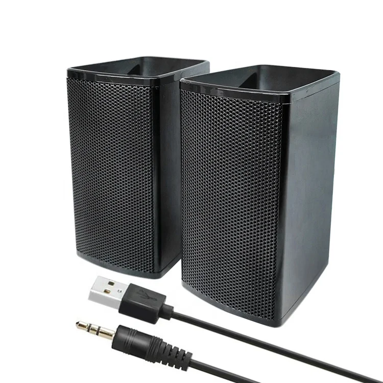 Aluminum USB Mini Speaker Computer Speaker Powered Stereo Multimedia Speaker for Notebook Laptop