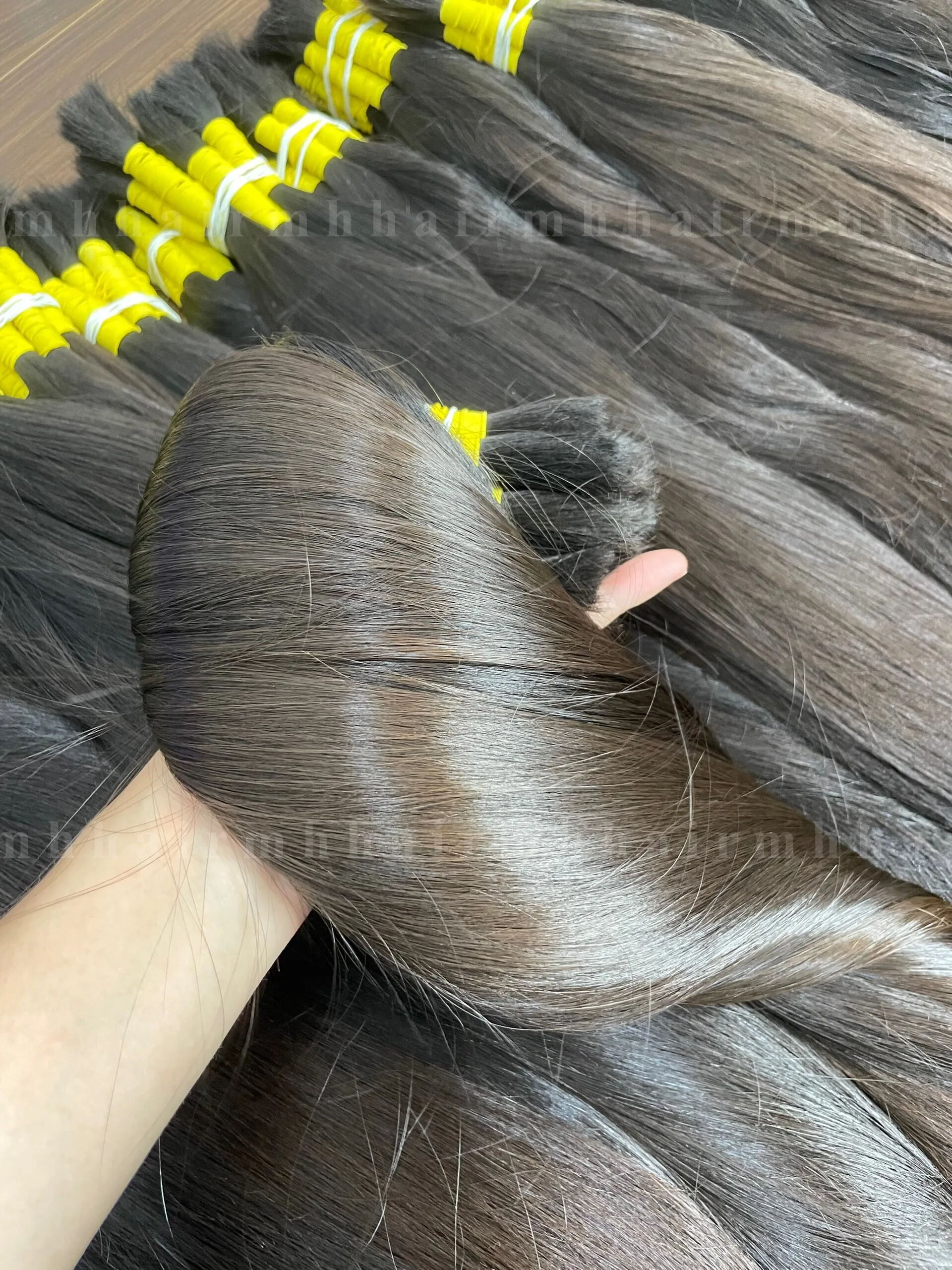 Single Donnor Raw Baby Hair 100% Vietnamese High Quality Natural Color Straight Style Hair Bulk in Large Quantity MH Trust