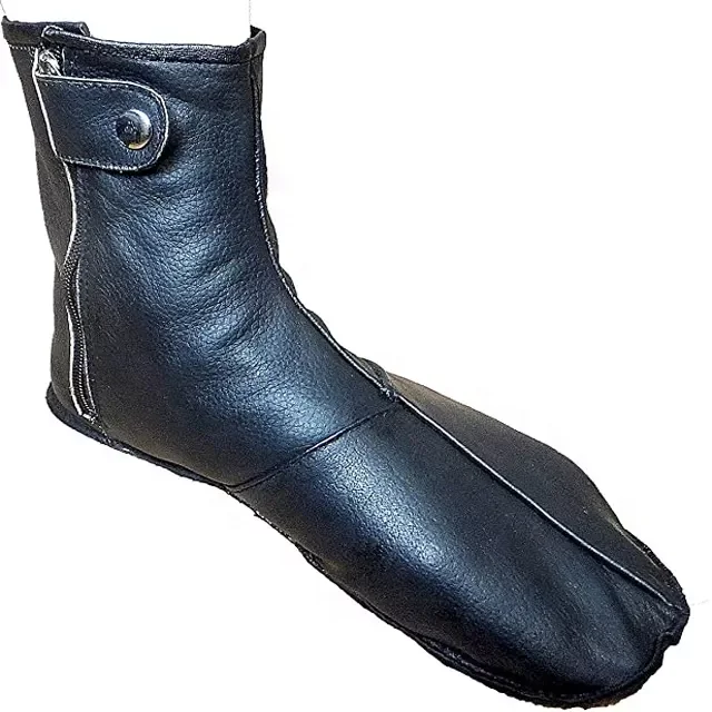 best quality thin Lightweight Waterproof customized Easy to Put on Leather Socks for men and women Made of Genuine Leather