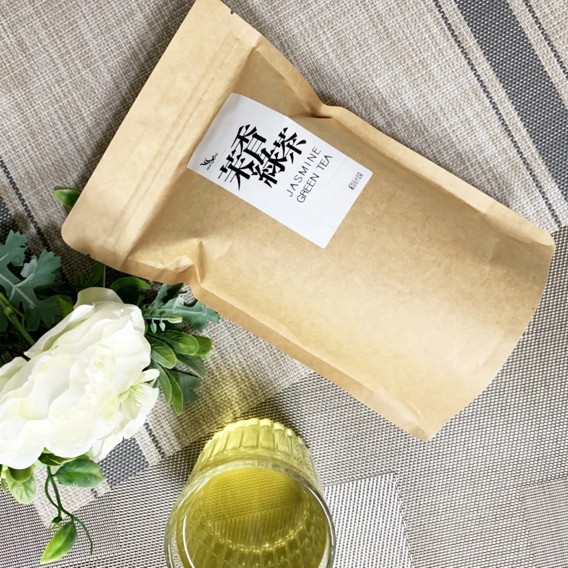  RTS жасминовый ароматизированный зеленый чай индивидуальный объемный чайный пакет новый сделано в Тайване первоклассный