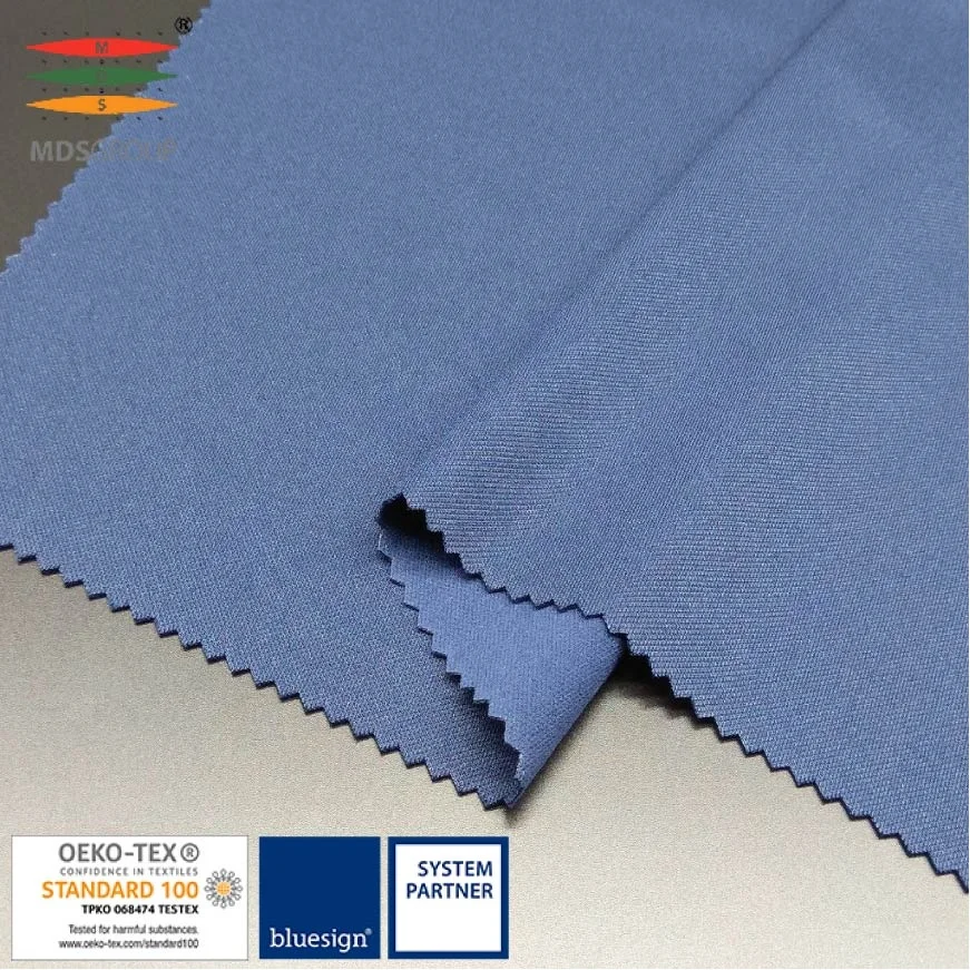 HIGH PERFORMANCE KNIT FABRIC FOR SPORTSWEAR/CASUAL/HOMEWEAR 100%POLYESTER INTERLOCK