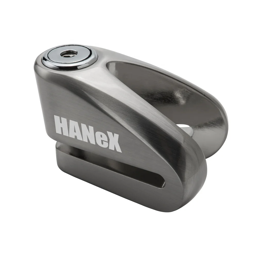 
Hanex Anti-theft Motorcycle Disc Lock 6mm Locking Pin Rust Resistance Prevent Roll-Away Theft Disc Lock for Motorcycle Security 