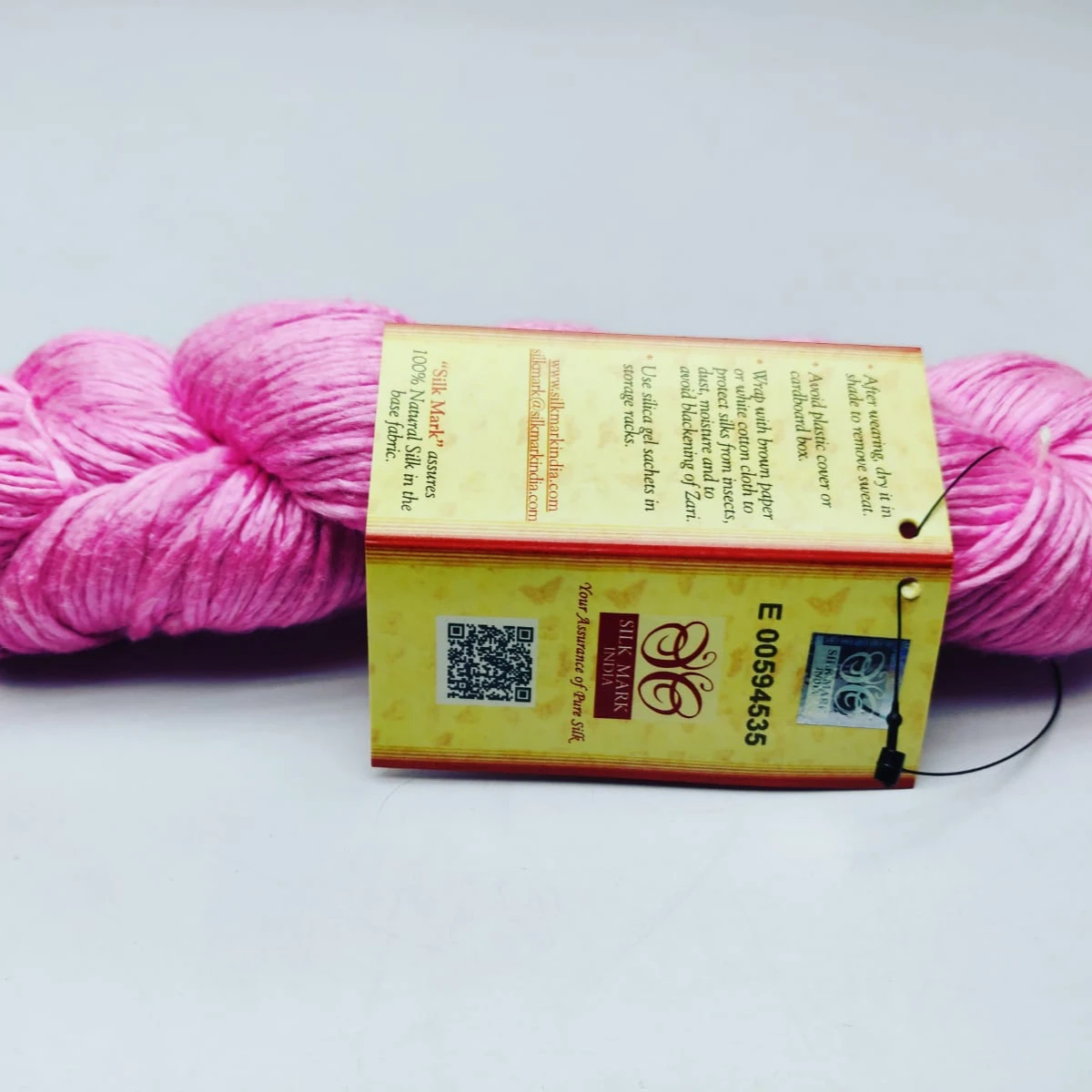 duke spun silk yarn indian Pure Silk Thread for Weaving Knitting crochet embroidery jewellery making art and craft soft and shin