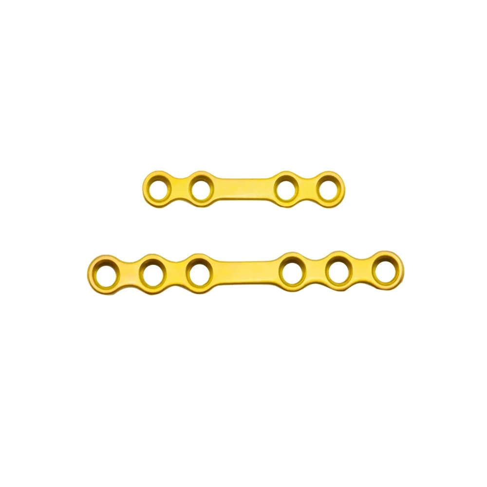  Ортопедические Хирургические имплантаты 2 0 мм Прямой мост фиксирующая пластина толщина 1 4 титановые Maxillofaical пластины