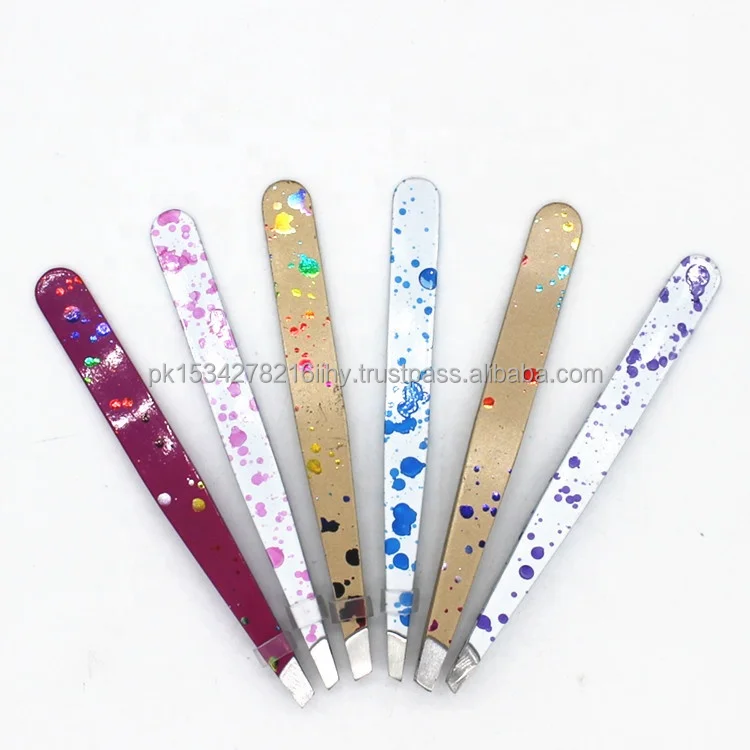 
 RUBIS Швейцария Нержавеющая сталь Наклонный наконечник пинцет красоты бровей Пинцет  