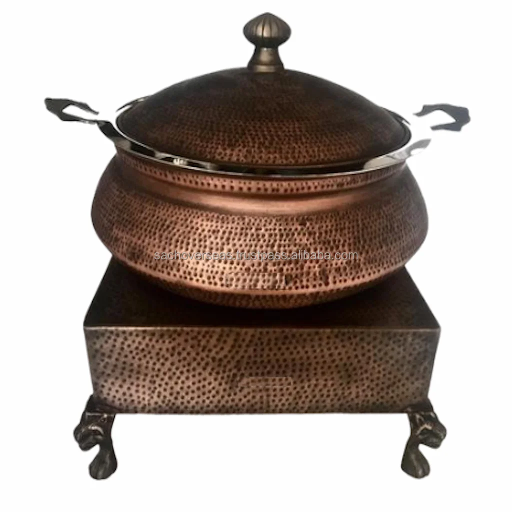 Top Quality Smokey Burnt Copper Finish Chafing Dishes Buffet Food Warmer For Hot Food Serving in Restaurants