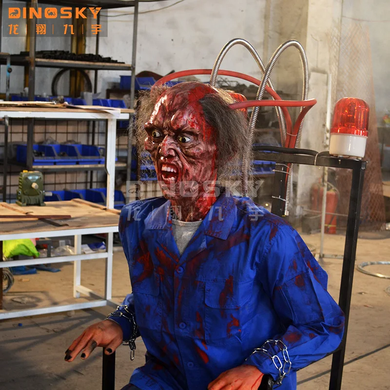 Handmade Pneumatic Scary Ghost lifelike Model with Customizable Movements for Thrilling room