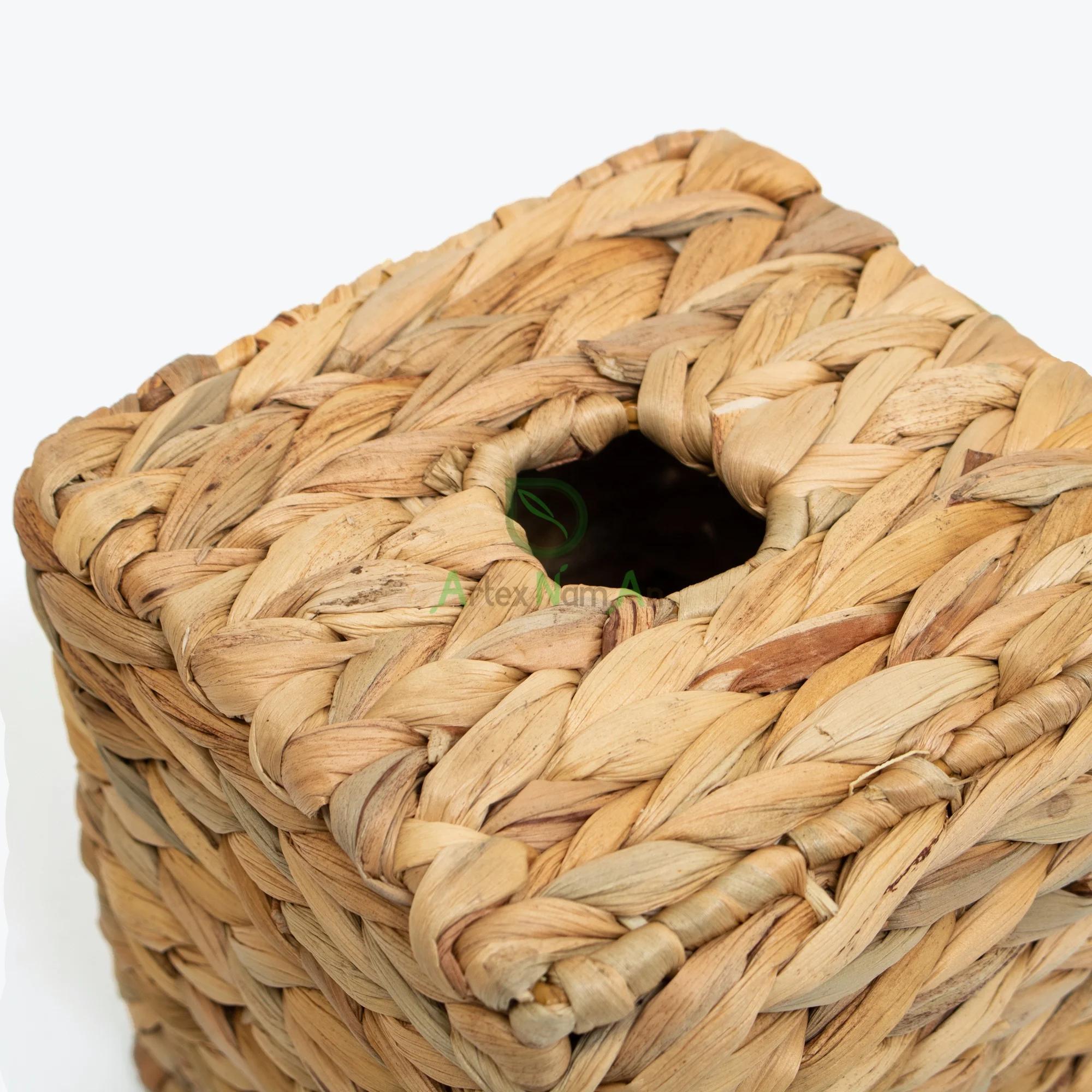 Квадратная гиацинтовая коробка для салфеток/тканая маленькая из папиросной бумаги/плетеная салфеток