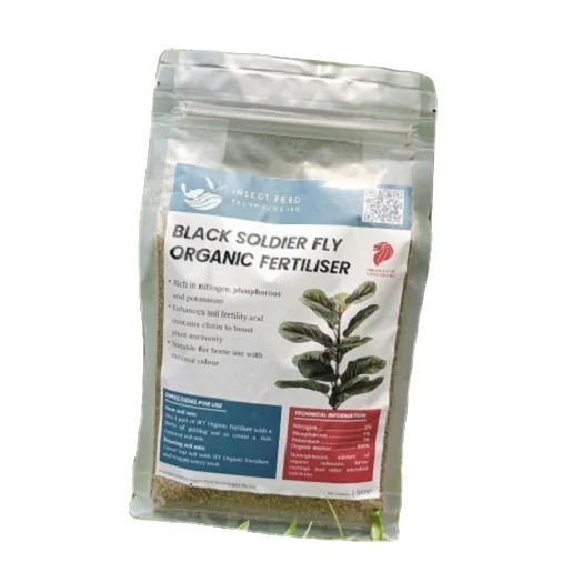 Self-Contained Nutrients 1 Litre Black Soldier Fly Organic Fertiliser (Frass) for Super Roots Development
