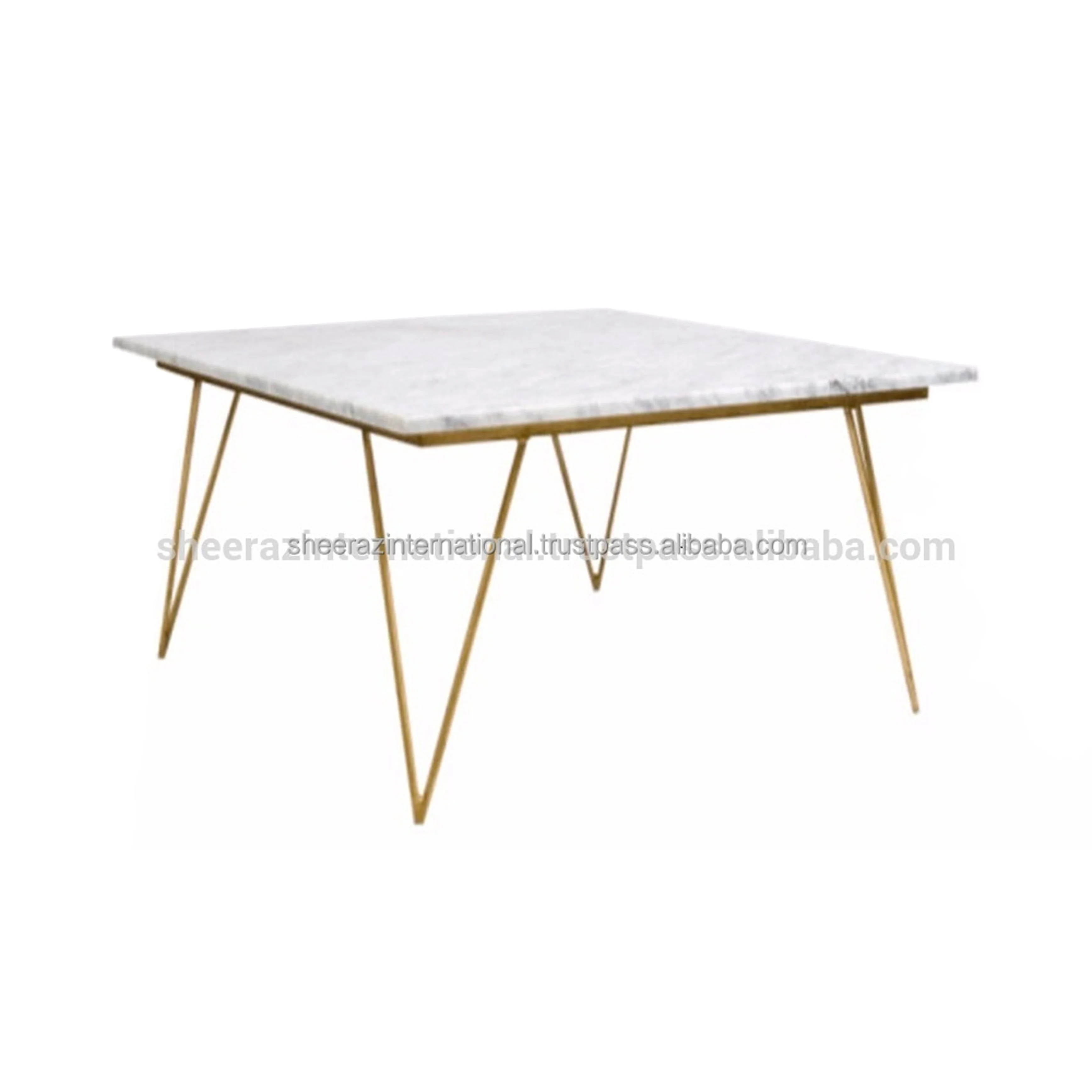 Hot Selling Living room Interior Decor Metal and Marble Coffee Table For Home Hotel Restaurant Furniture With Reasonable Price