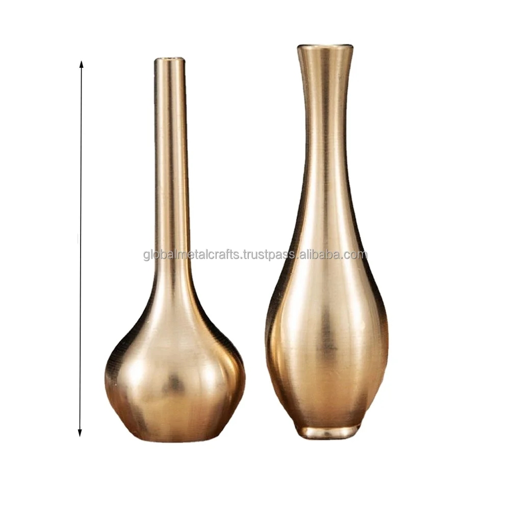 Copper Miniature Ornament Tabletop Copper Gold Vase Decorative Small Cheap Antique Decor metal