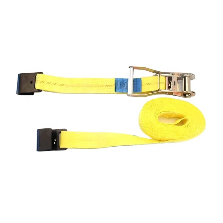 KINGROY 2inch 10000lbs heavy duty ratchet tensioner ratchet tie-down straps with flat hooks and belts tightening for truck