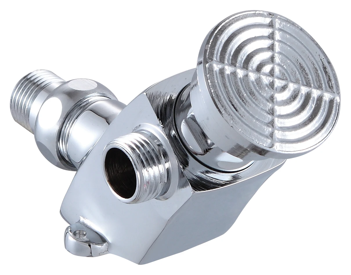 Medical foot operated full brass stainless steel tap polished chrom foot pedal valve sink faucet