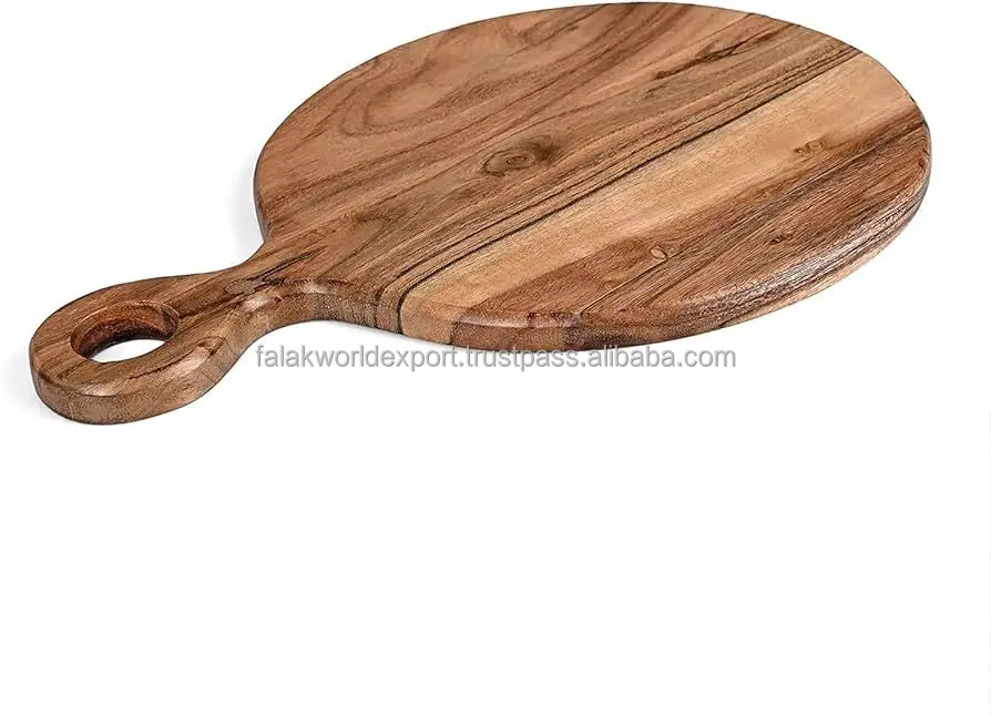 Premium Quality Wooden Serving Paddle Durable Cheese Board Double Side Rectangular Wooden Chopping Board  Falak World Export