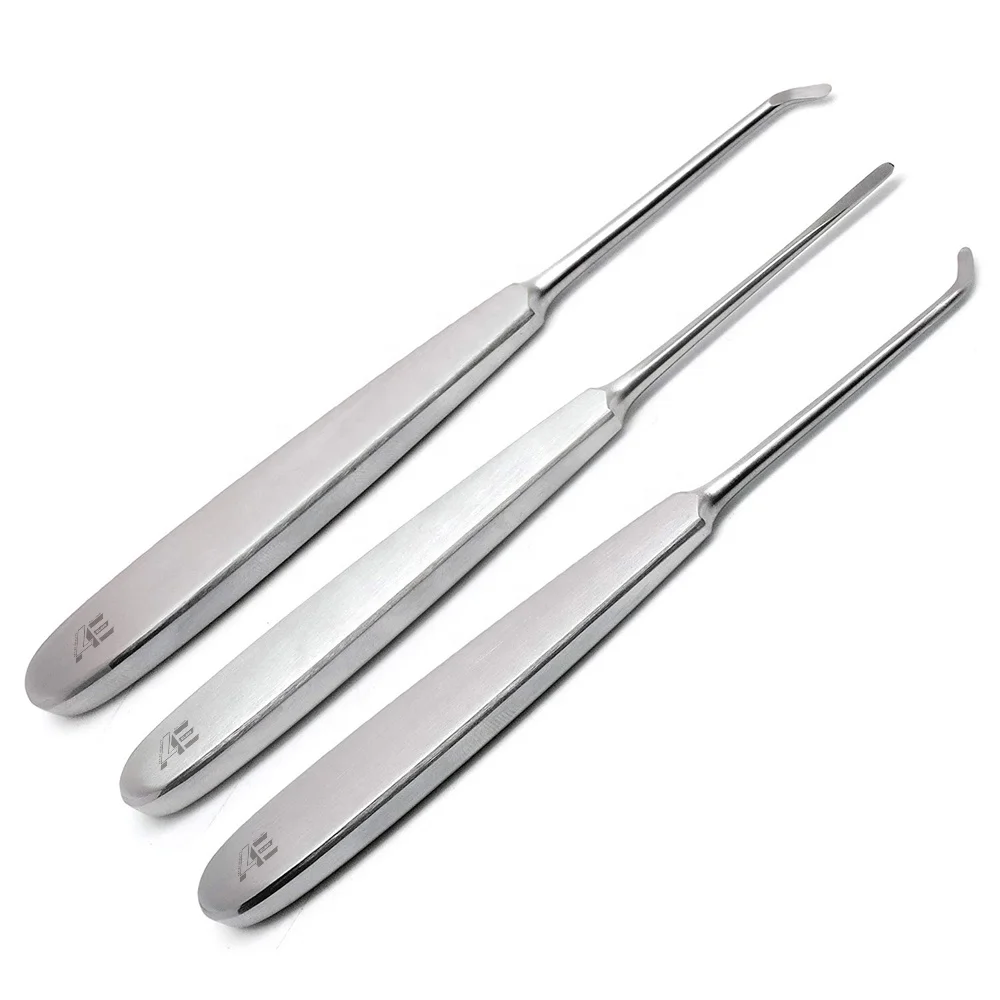Dental Elevators Right Left and Straight Tooth Extracting 3 Piece Instruments 2024 Surgery Extracting Elevators