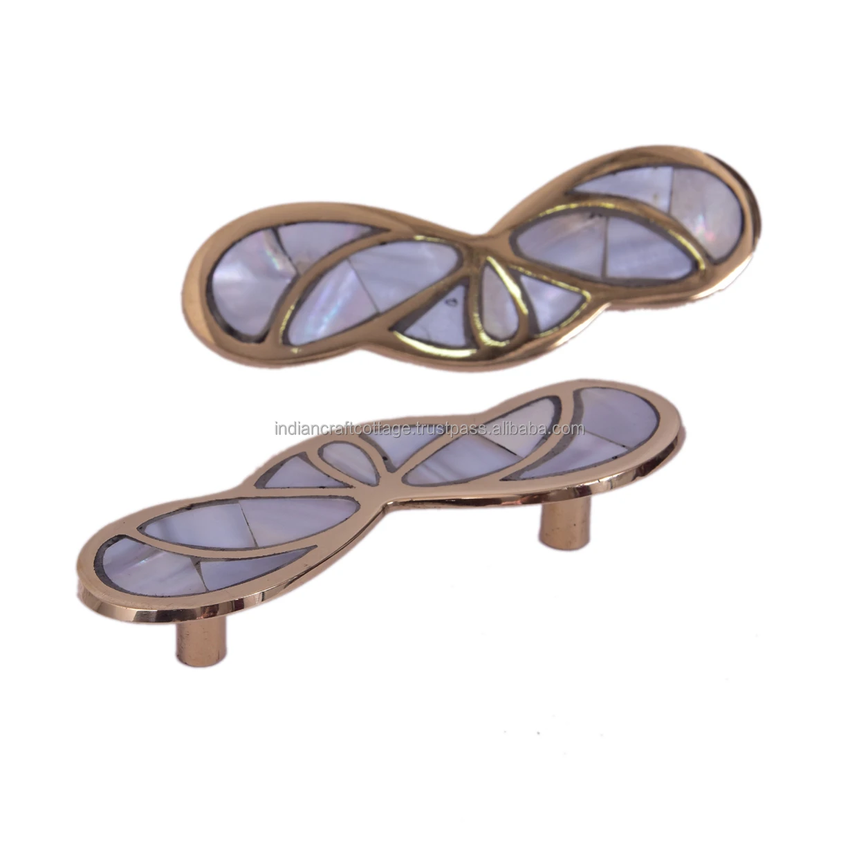 Solid Brass Handles Cabinet Knobs Kitchen Drawer Furniture Brass Knob Handle mother of pearl Cabinet handle