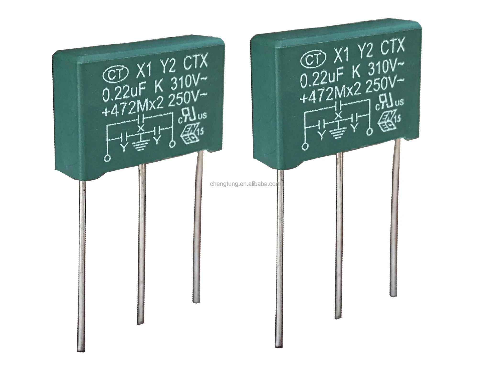 X1Y2 Class Metallized Polypropylene Film Capacitor