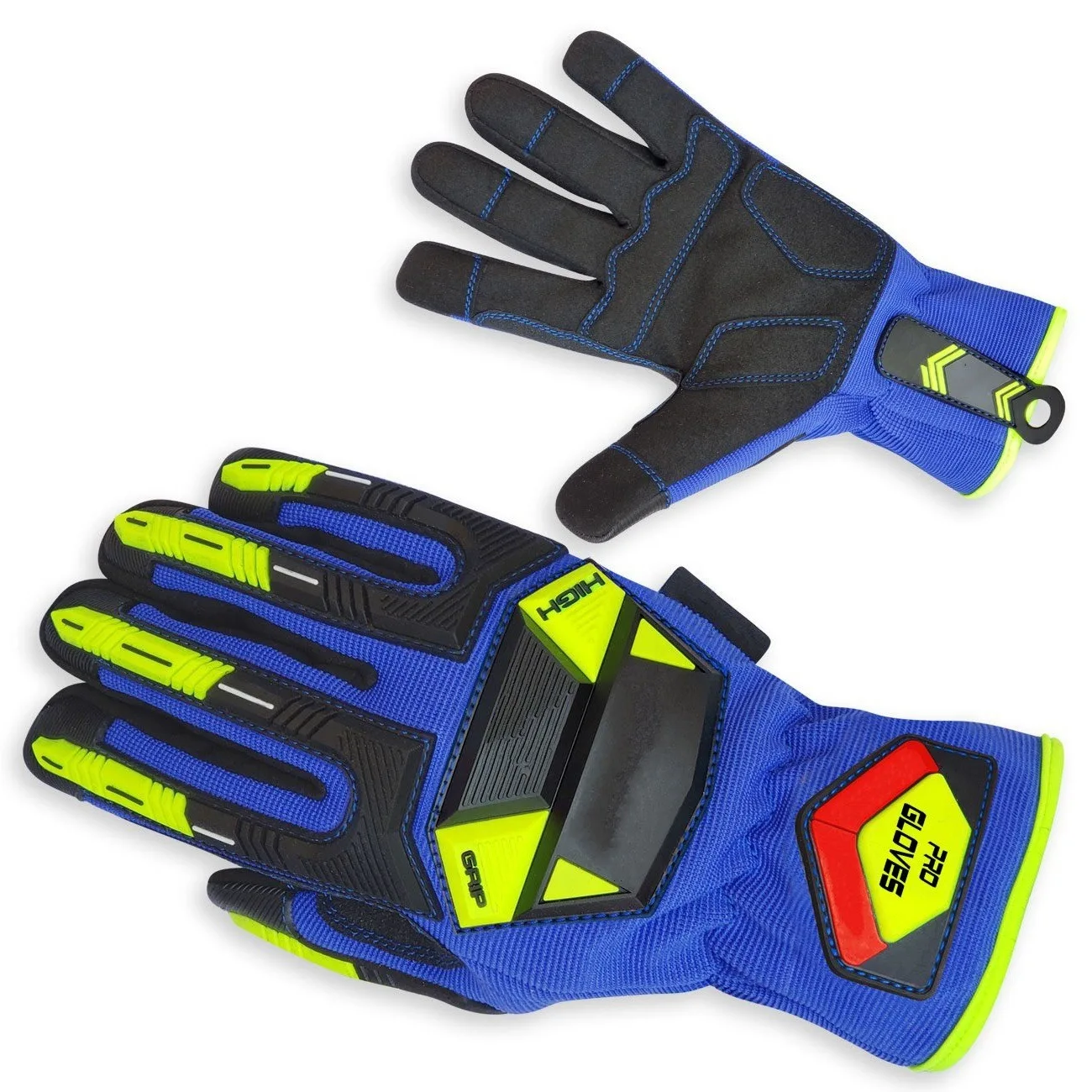 High Performance Mechanical Gloves Heat & Fire-Fighting Impact Resistant Synthetic Leather Heavy Duty Industrial Work Gloves