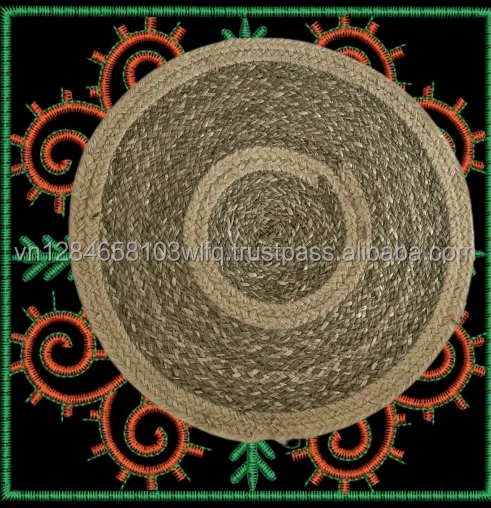 Decoration Plate Set 3 Pieces Seagrass High Quality Wall Decor - OEM ODM - Customized Accepted Diameter -Handmade Eco-friendly