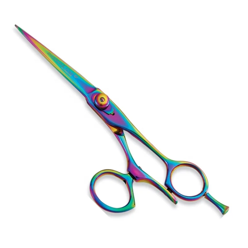 Titanium Color Scissors For Hair Salon in Stainless Custom Size And Design Hair Scissors multiple color Hair Cutting Scissors
