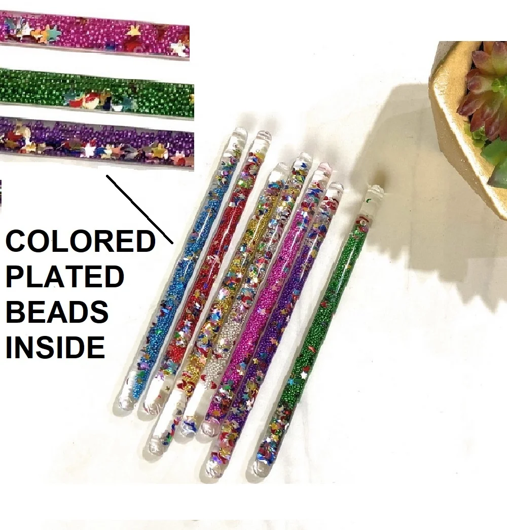 Acrylic Sensory Toys for Kids Acrylic Liquid Wand Stress Relief Fidget Toys