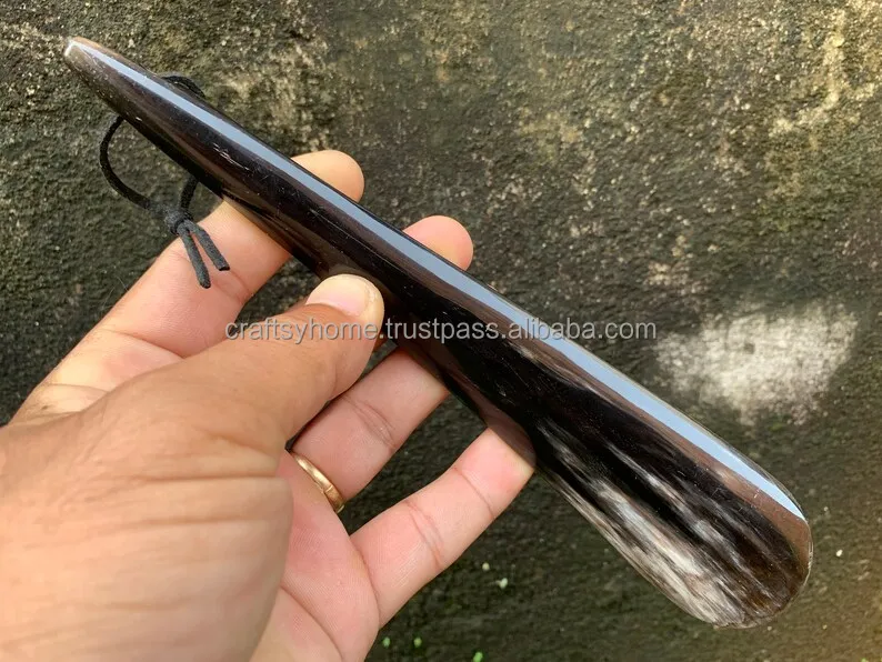Real Shoe Horn Made With Natural Animal Horn Authentic Handcrafted Crafts for Gifts