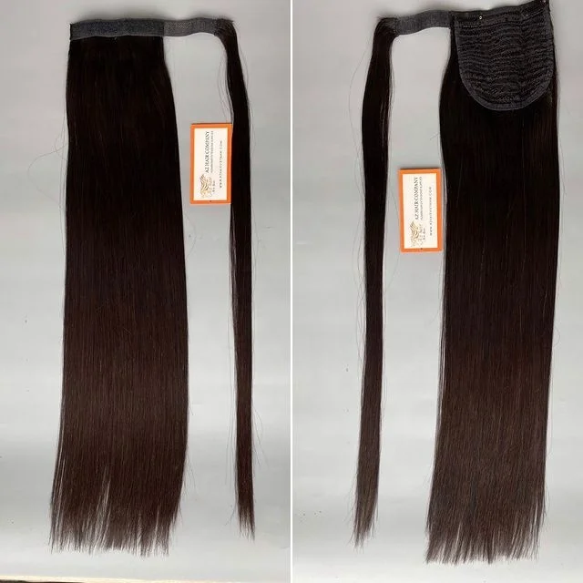 Premium quality Wholesale Price cheap 100% natural hair extension Pony Tail in hair virgin hair