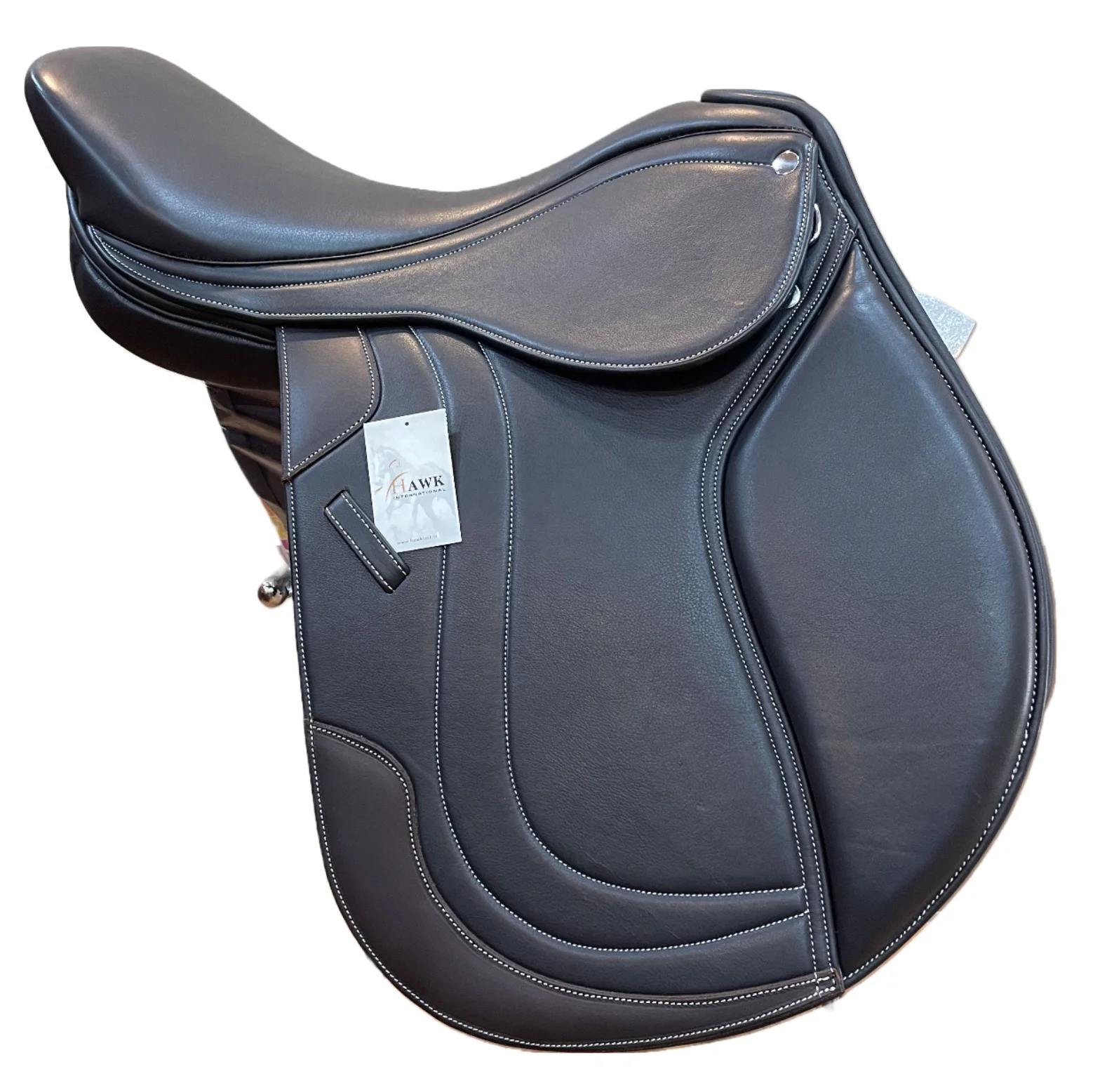Customisable English Horse Jumping Saddle Latest Design Soft Wrapped Leather Tree for Horse Riding