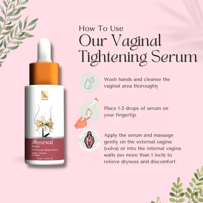 Vagina Renewal and Tightening Serum for Women to Cure Vaginal Dryness Yoni Care Products Private Label Thailand OEM Cosmetics