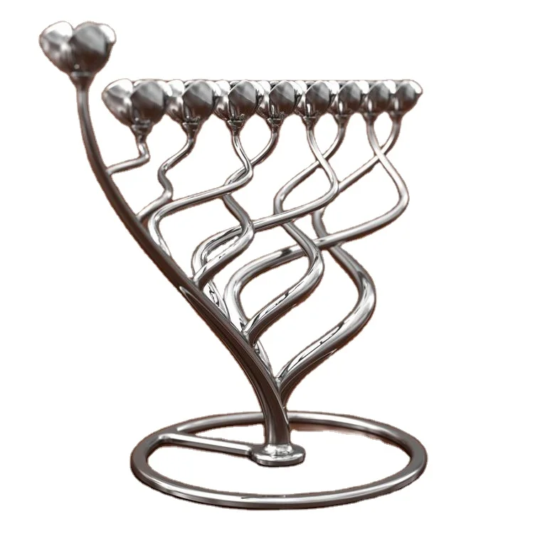 New Arrival Hanukkah Menorah Nine Branches Jewish Menorah Judaica Religious Candelabra