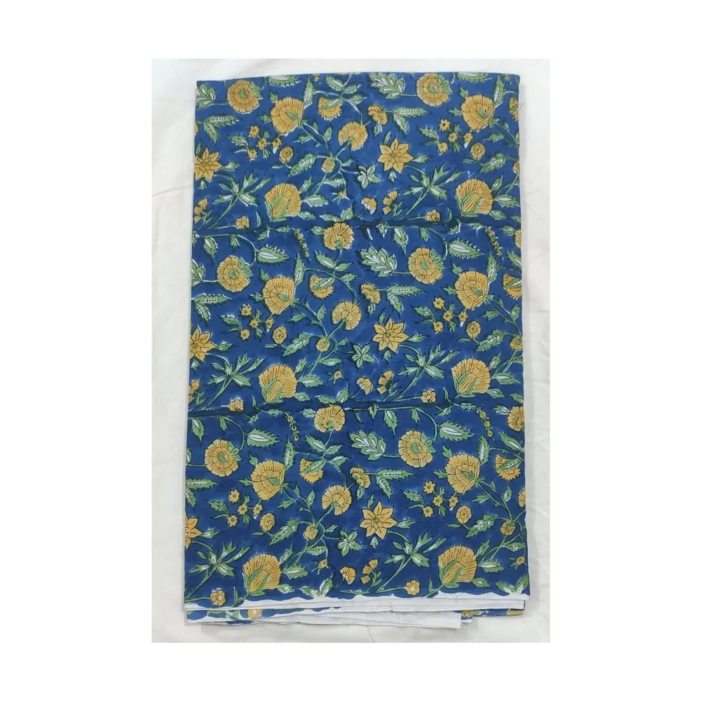 Хлопчатобумажная ткань 100% хлопок высококачественная индийское производство с ручным принтом WFB026