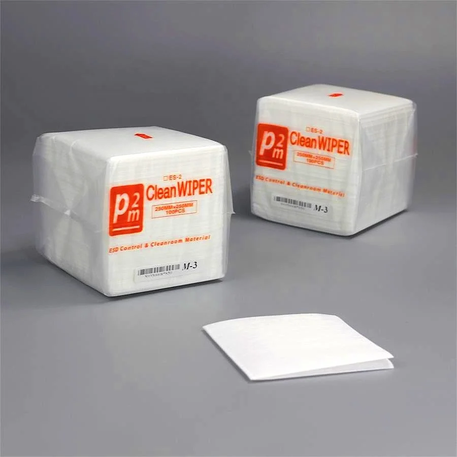 Factory Custom highly absorbent Non-woven Fabric cleanroom wiper M-3 cleaning wipes