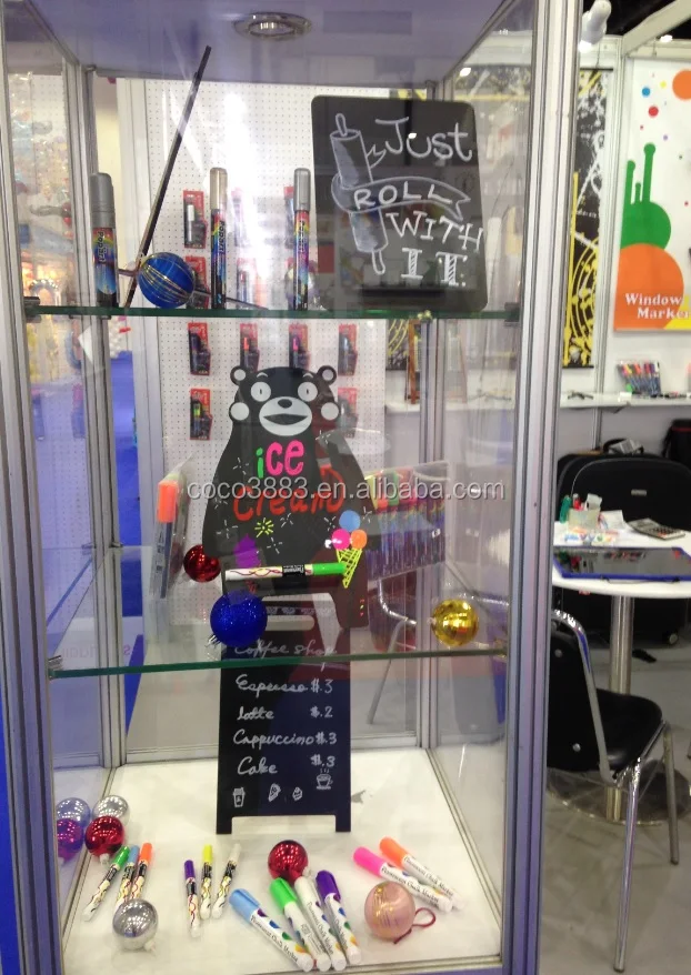 Window decoration Fine Bullet or Chisel Nib 4.5 mm Fluorescent Pen Erasable Liquid Chalk Marker 50 colors